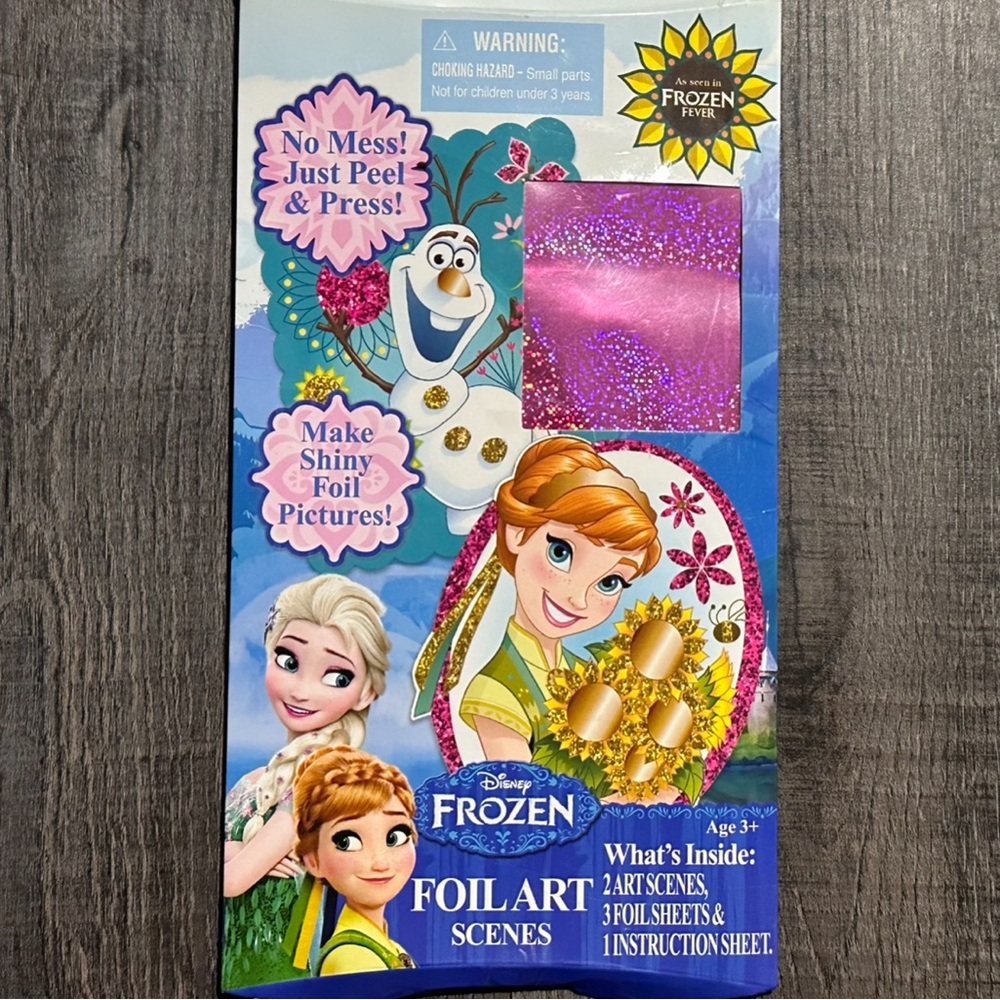 💞 New Disney Frozen Princess Anna, Queen Elsa & Olaf Foil Art & Craft Scenes Kit